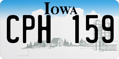 IA license plate CPH159