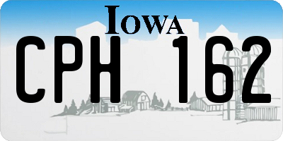 IA license plate CPH162