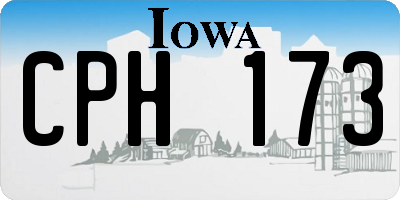 IA license plate CPH173