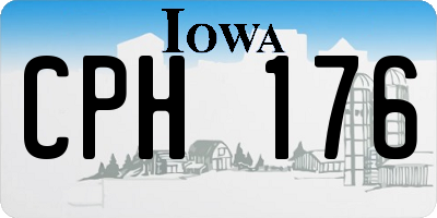 IA license plate CPH176
