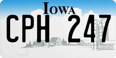 IA license plate CPH247