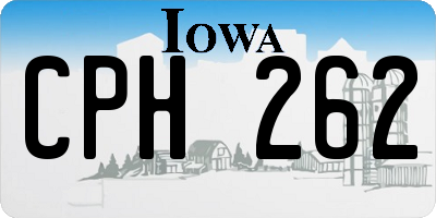 IA license plate CPH262