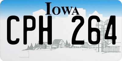 IA license plate CPH264