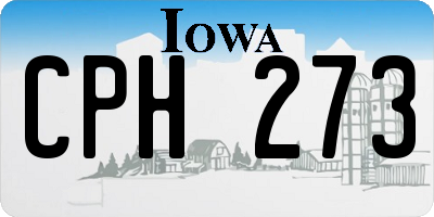 IA license plate CPH273