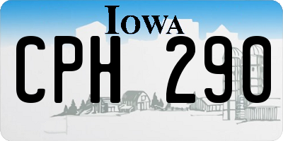 IA license plate CPH290