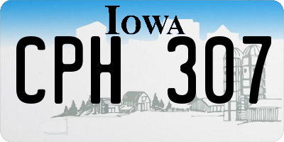 IA license plate CPH307
