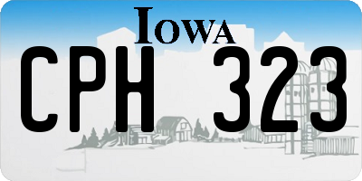 IA license plate CPH323