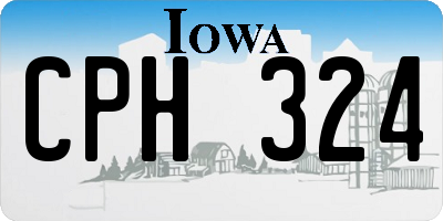 IA license plate CPH324