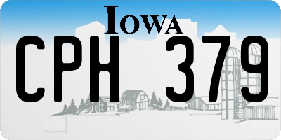 IA license plate CPH379