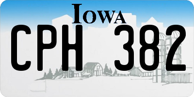 IA license plate CPH382