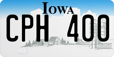 IA license plate CPH400