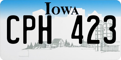 IA license plate CPH423