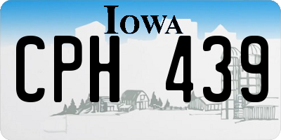 IA license plate CPH439
