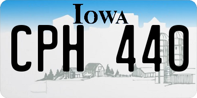 IA license plate CPH440