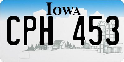 IA license plate CPH453