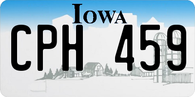 IA license plate CPH459