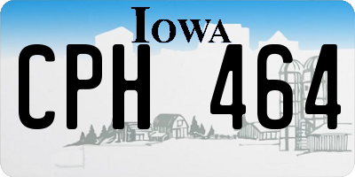 IA license plate CPH464