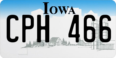 IA license plate CPH466