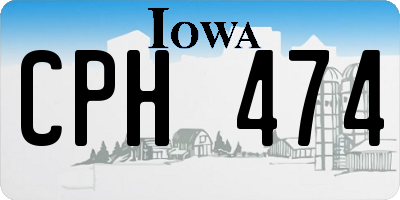 IA license plate CPH474