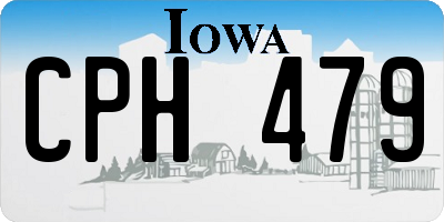 IA license plate CPH479
