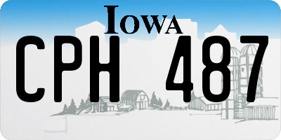 IA license plate CPH487