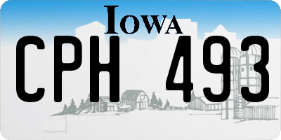 IA license plate CPH493