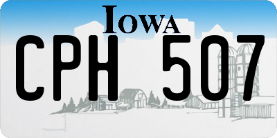 IA license plate CPH507