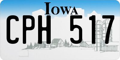 IA license plate CPH517