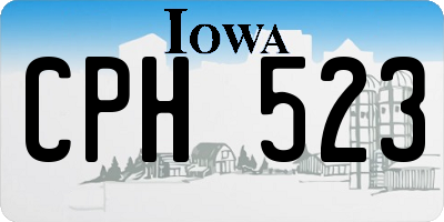 IA license plate CPH523