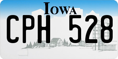 IA license plate CPH528