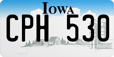 IA license plate CPH530