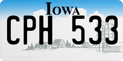 IA license plate CPH533