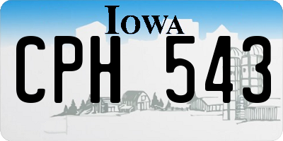 IA license plate CPH543