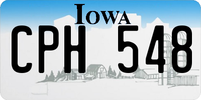 IA license plate CPH548