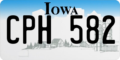 IA license plate CPH582