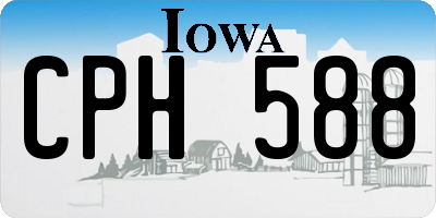 IA license plate CPH588