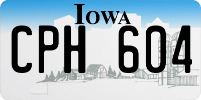 IA license plate CPH604