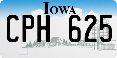 IA license plate CPH625