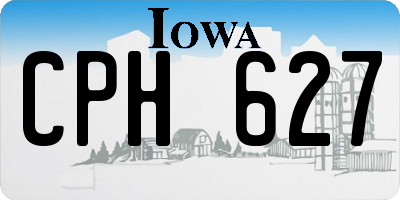 IA license plate CPH627