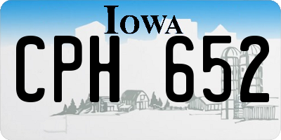 IA license plate CPH652