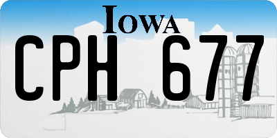 IA license plate CPH677