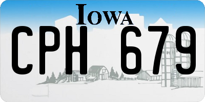 IA license plate CPH679