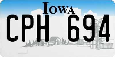 IA license plate CPH694