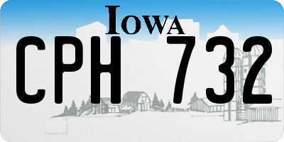 IA license plate CPH732