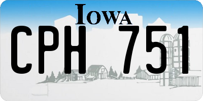 IA license plate CPH751