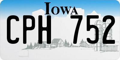 IA license plate CPH752