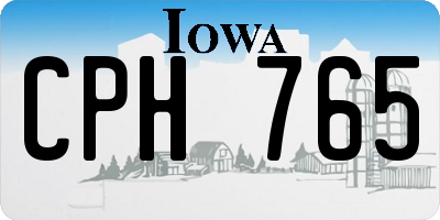 IA license plate CPH765