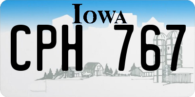 IA license plate CPH767