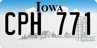 IA license plate CPH771