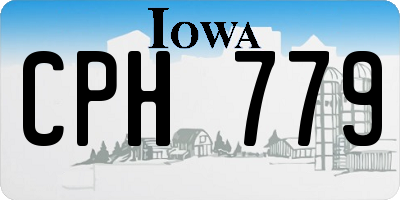 IA license plate CPH779